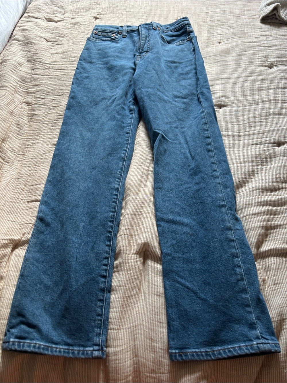 Madewell Wide-Leg High-Rise Jeans - Blue Wash